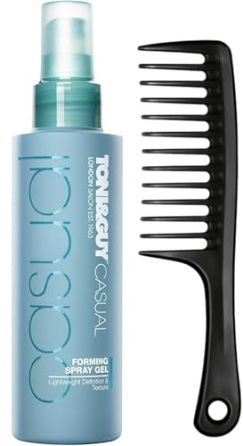 Hair Gel Spray 150ml with Styling Comb – Feather-Light Forming Spray Gel for Flexible Hold, Non-Sticky Hair Gel, Adds Texture & Volume, Long-Lasting Style for All Hair Types