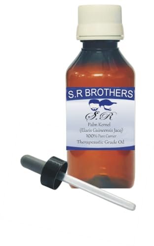 SR Palm Kernel (Elaeis guineensis) Carrier Oil 30ml for Aromatherapy, Diffuser, Humidifier and Massage, Plastic Bottle with Dropper