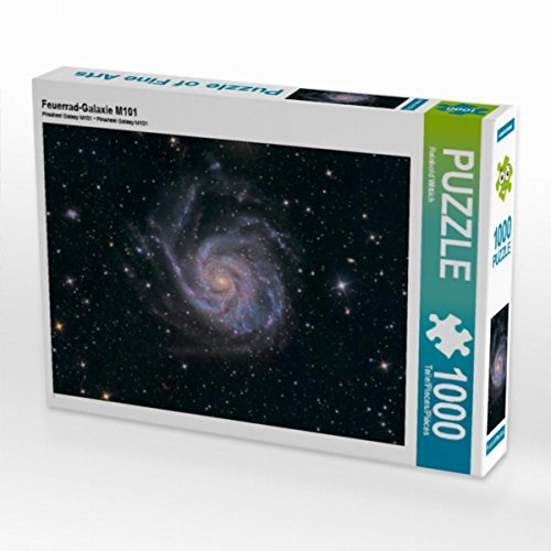 CALVENDO Puzzle Feuerrad-Galaxie M101 | 1000 Teile Lege-Größe 64 x 48 cm Foto-Puzzle für glückliche Stunden
