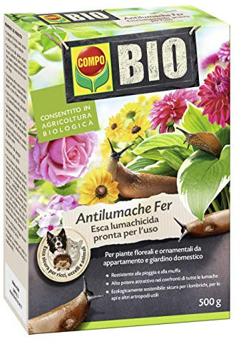 COMPO BIO Antilumache Fer PFnPO, Per Piante Floreali e Ornamentali da appartamento e giardino domestico, Consentito in agricoltura biologica, 500 g