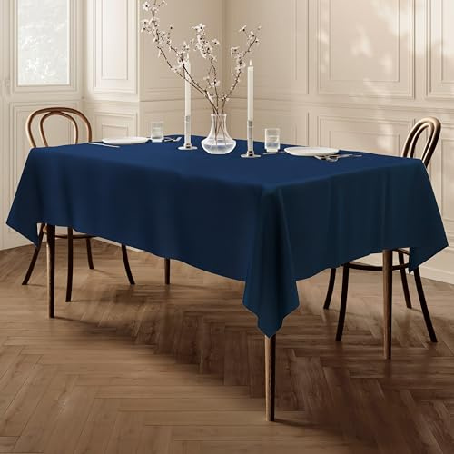 Home Direct Tovaglia da tavola, in Poliestere, Rettangolare 140x180cm Blu