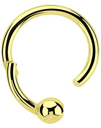 Piercing Ring BCR, Clicker mit 3 mm Kugel in 1,2 mm