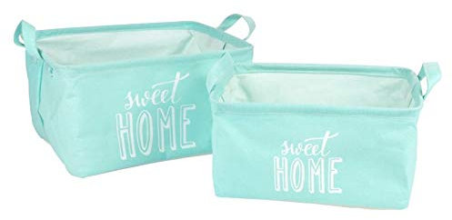 Lot de 2 Panières Sweet Home 32cm Vert Menthe