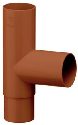 INEFA Branche Tuyau Descente 87° 50/50mm Marron Raccord Tuyau Pluvial Étanche