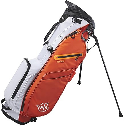 WILSON Staff Golftasche, EXO Lite Stand Bag, Trage-/Trolleytasche, 4 Fächer für Diverse Eisen