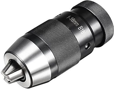 B10 B12 B16 B18 B22 Portabrocas de apriete automático Portabrocas de perforación sin llave Autoapriete Herramientas de torno de mecanizado CNC de bloqueo automático (Size : B22(5-20MM))