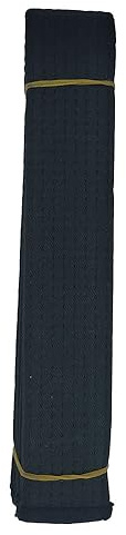 MingQian Taekwondo bälte, karate, Judo, Aikido kampsporttillbehör, färgklass: Vit, gul, grön, blå, röd, svart, midjebredd 4 cm, längd 200 cm-320 cm (320 cm, svart)
