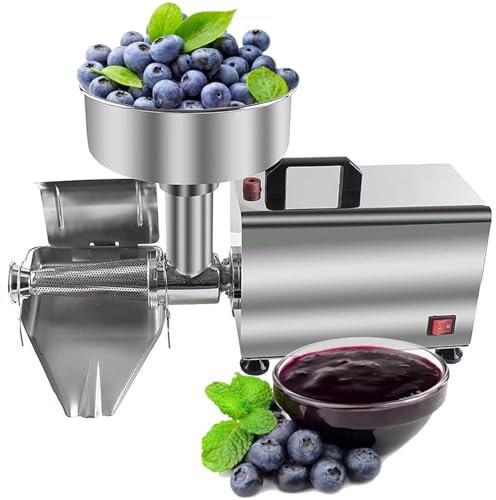High Efficiency Stainless Steel Tomato Milling Machine - 370W Commercial Food Mill Press for Fruit, Vegetables, Lemon & Orange - Kitchen Tool and Food Grinder