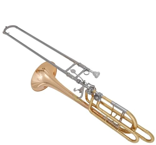Posaune Instrument Bassposaune Für Professionelle Performance, Typ Bb/F/Gb/D. Posaune Mit Tonhöhenveränderung, Mit Leichter Leinentasche