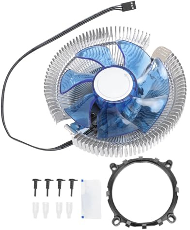 CPU-Kühler, Blaulicht-CPU-Kühlerlüfter, CPU-Lüfter für LGA 775 1155 1156 1200, für AM2 S 754 939 940