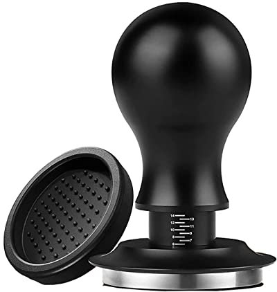 Coffee Powder Press Spring - Calibrated Tamping Stainless Steel Flat Base Idealgift Graduation Coffee Powder Press 51/58mm Coffee Equipment Brewing Tools Accessories Making Bean Tamper Stainless Steel