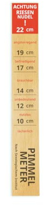 Pimmelmeter, das lustiges Geschenk für Männer zum Geburtstag, Weihnachten, Schrottwichteln oder einfach um das beste Stück zu messen
