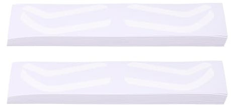 Sonew Augenbrauen-Schablonen-Aufkleber, Hygienische, Selbstklebende Schablonen-Aufkleber für Microblading-Künstler, Sichere Einweg-Positionierung, 100 Blatt Augenbrauen-Schablone