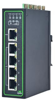 InHand Networks IR315 - Router 4G LTE industrial con Wi-FI, 5 puertos Ethernet, Dual SIM, Rail DIN, 4 I/O Configurables & GNSS (GPS), VPN Segura, ideal para IoT, M2M y Terminales de Carga