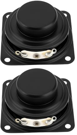 EMSea 2 Stück Mini-Audiolautsprecher Quadratisch 40 Mm Interner Magnetischer Lautsprecher 4? 5 W Breitbandhorn für Walkie-Talkies Und Bluetooth-Audio