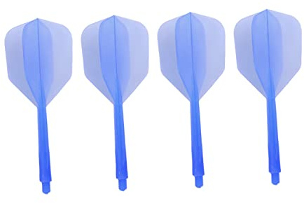 BESPORTBLE 4stücke Transparente Flights Aus Kunststoff Darts Zubehör Verbrauchsmaterial Für Plastikpfeile Schwanzflügel Geeignet Für Indoor Und Outdoor-Sport Fein Und Kleingewinde Blau