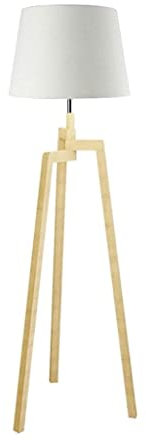 Lámparas Altas de pie Lámpara de pie con trípode Luz de pie de Madera con Patas de Madera y Pantalla de Tela Lámparas de pie para Sala de Estar Estudio Dormitorio Luz de Lectura