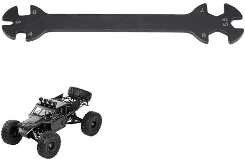 equlup RC Car Wrench, 10.2cm/4.02in Multi Function Car Turnbuckle Wrench Universal Turnbuckle Nut Ball Joint Remover for M3 M4 M5 M5 5 M7 M8 Nuts (1)