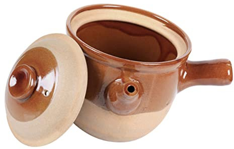 FUNOMOCYA Boil Medicinal Casserole Traditional Clay Medicine Pot for Stew and Cooking High Temperature Resistant Pottery Clay Casserole