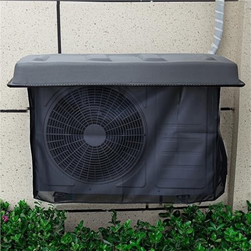 Cubierta de aire acondicionado al aire libre, protector de unidad de aire acondicionado de malla grande para bomba de calor mini split y compresor, resistente a la intemperie, cubierta de CA para