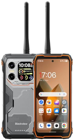 Blackview XPLORE 1 Walkie Talkie | 6,78 | 36GB RAM + 256GB (2TB) | Orange | 5G Outdoor-Smartphone | 20 000 mAh 55 W | IP68 /IP69K | Dimensity 7050 | 64 MP + 20MP Night Vision + 50MP | 2 Jahre Garantie