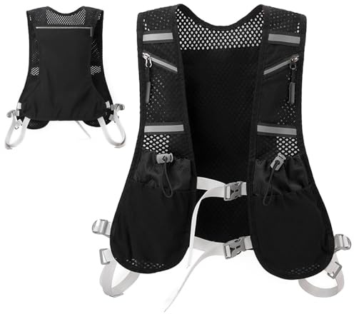 Chaleco de Running para Hombre Mochila Transpirable Ligera y Cómoda | Accesorios para Hombre para Senderismo, Ciclismo, Montaña, Camping, Deportes, Motociclismo, Pícnic