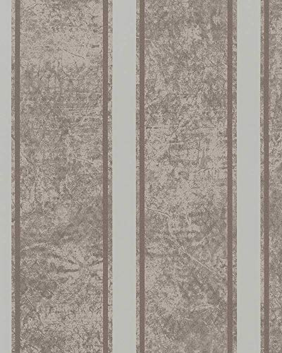 marburg Tapete Beige Gold Streifen Metallic Industrial Modern für Schlafzimmer Wohnzimmer oder Küche Made in Germany 10,05m x 0,53m 58638