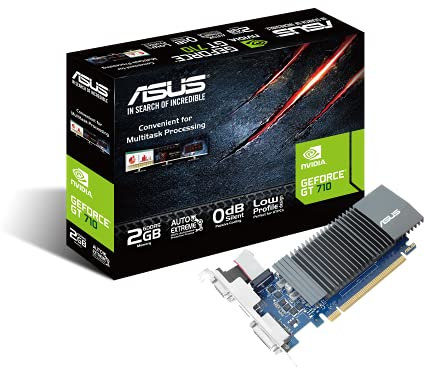 ASUS GT710-SL-2GD5 GeForce GT 710 2 GB 902/5010 MHz GDDR5 PCI Express 2.0 Silent Graphics Card - Black