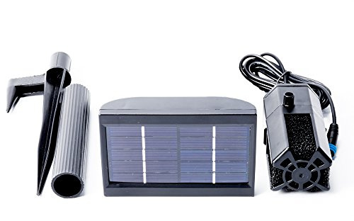 Primrose 150LPH Solar Water Pump with Integrated 300mAh Battery Backup for Outdoor Pond Features and Fountains