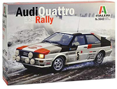 Italeri 3642 Modello in Plastica da Assemblare, Auto, Audi Quattro Rally, Model Kit, Scala 1:24