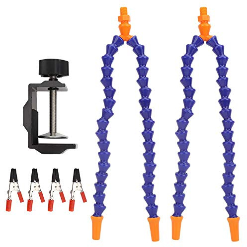Garosa Flexible Arms Soldering Holder mit 4 flexiblen Armen, Löthalter, Blau, Werkstatt-Hilfsstation, Leiterplattenhalter, Tischklemme zum Reparieren und Befestigen von Leiterplatten