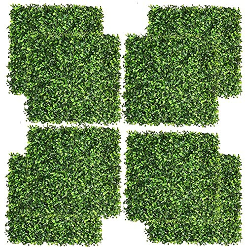 GCSQF Sichtschutzzaun Pflanzenwand Efeugirlande KüNstlich Efeu KüNstlich KüNstliche Sukkulenten Pflanzen Tischdeko Haus Balkon BüRo Deko 20×20Inch 210807(Color:12Pcs,Size:)