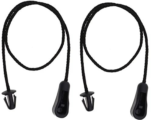 YINETTECH 2 mensole per pacchi catena posteriore baule portaoggetti vassoio cinghie catena plastica 4M51A46538AB compatibile con C-MAX MK1 2004-2010, nero