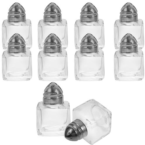 10 Stück Mini Salzstreuer Glas Gewürzflaschen Mit Gießlöchern Für Salz, Pfeffer Und Gewürze - Tragbare Küchenhelfer Zum Backen Und Kochen