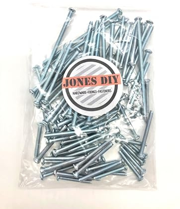 Mixed Pack of 86x Electrical Socket Screws Including 25mm, 35mm, 40mm, 50mm & 75mm Silver Assortment Pack M3.5 Outlet Screws