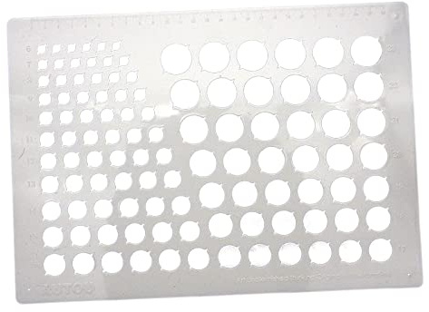 Baoblaze Quilling Ruler Tool Large Circle Guide – Paper Quilling Ruler for DIY Crafts, Card Making & Scrapbooking, Multi-Size Round Hole Stencil for Beginners and Experienced Quillers