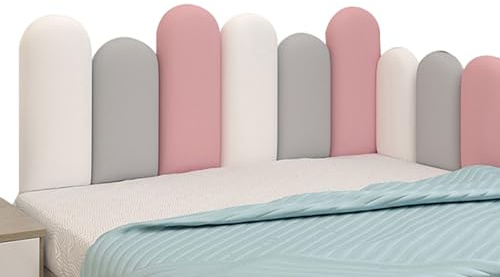 Koncey Wandpaneele Gepolstert, Wandpolster Selbstklebend Wandkissen für Kinderzimmer, Wandschutz Bett, 3D-Wandpaneele Wandverkleidung, (Color : C, Größe : 200cm)