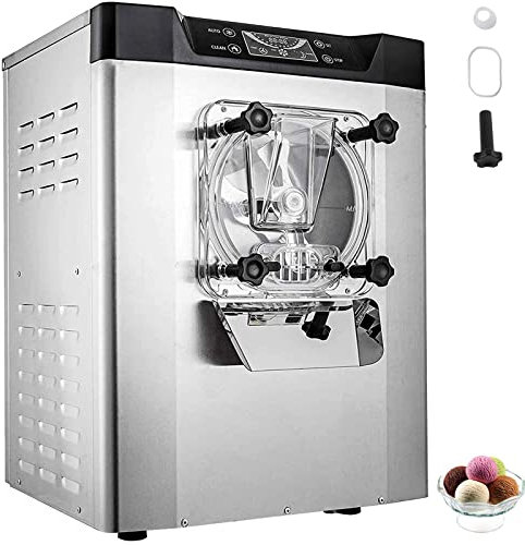 VEVOR Machine à Glace Pilée Électrique Capacité 20 L/h Sorbetière en Acier Inoxydable 304 Turbine à Glace Machine à Crème Glacée PVC de Qualité Alimentaire Écran LCD pour Restaurant Café YKF-618