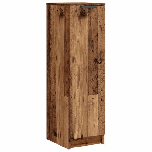 vidaXL Scarpiera Legno Antico 29,5x35x100,5 cm in Truciolato, Mobile Porta Scarpe, scarpiera in Legno, mobiletto per Scarpe, Organizer per Scarpe