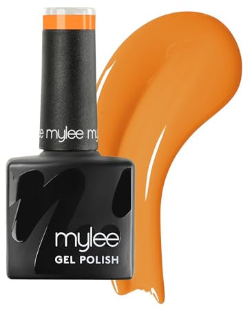 Mylee Gel Nail Polish 8ml [Tangerine Sorbet] - UV/LED Soak-Off Nail Art Manicure Pedicure for Professional, Salon & Home Use [Yellow/Orange Range] - Long Lasting & Easy to Apply