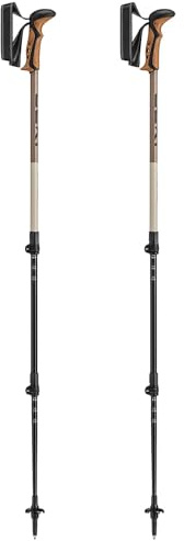 Leki Unisex Khumbu SL Trekkingstöcke Teleskopstöcke Nordic Walking 110-145 cm Schwarz