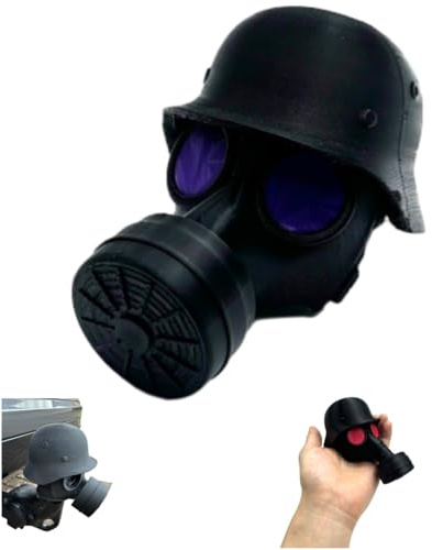 Cover Cap for Trailer Coupling, Funny Gas Mask Helmet Trailer Hitch Ball Cover, water proof Tow Bar Ball Cover for Car Deco (Purple)