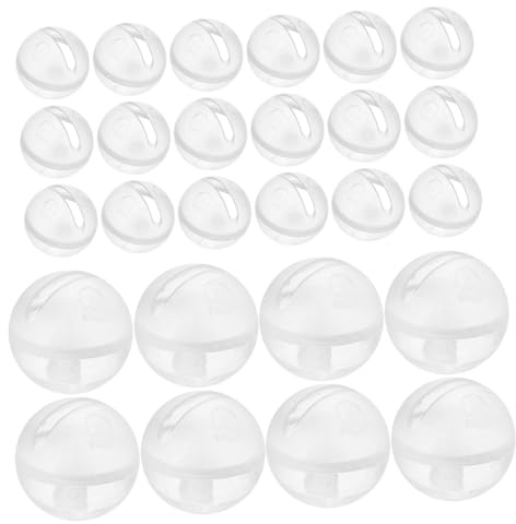 Toddmomy 30stücke Rasselkugeln aus Kunststoff für Junge Mädchen und Haustiere Geräuschbälle mit Rassel-funktion Diy-bastelmaterial für Puppenherstellung und Reparatur