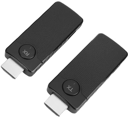 VBESTLIFE Émetteur et Récepteur HDMI sans Fil 1080p, Kit D'extension D'interface Multimédia HD 5G avec Plage de 164 Pieds, Fiche et Lecture pour Le Projecteur de Télévision pour