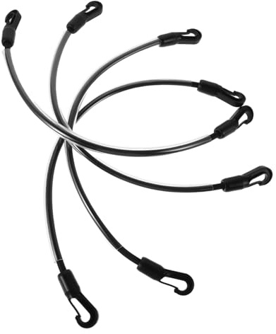 FONDOTIN 4 Stück Elastische Pferdedecken Beingurte mit Doppelclips Robuste Stretch Beinschnüre Passform für Winter Outdoor pferdedecken Langlebiger Ersatz für Stabile Deckensicherheit