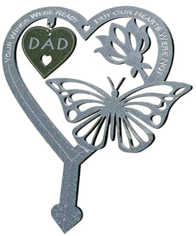 EPIGEIST Piquet Commémoratif Décoration Extérieure pour Jardin et pour en Fer Résistante à L’Usure, Facile à Installer, pour Allée et Cimetière Allée Cimetière