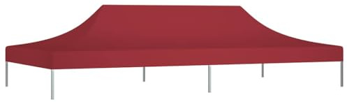 Tetto per Tendone per Feste 6x3 m Rosso Borgogna 270 g/m²,Casa e Giardino,Prato e giardino,Vita all'aperto,Strutture da esterno,Accessori per baldacchini e gazebo,Tetti per baldacchini e gazebi-315331