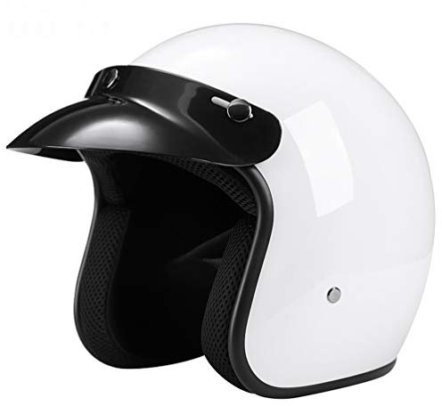 Motorrad Halbhelm Casco Jet Helm mit Jet helme Gesicht Moto mit Visier Cascos Vintage Motorradhelm Casque De Moto Retro Helm Cascos Moto Chopper