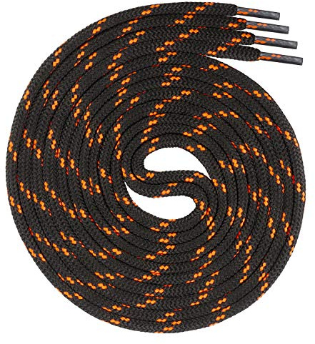 Swissly Schnürsenkel rund ca. 4,5 mm Durchmesser für Arbeitsschuhe Trekkingschuhe Wanderschuhe Stiefel - Schuhbänder Shoe Laces aus Polyester - Längen 70-220 cm