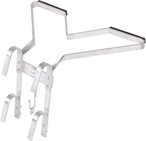 LuckyPockett Multi-Pro V Shape Ladder Standoff Stabilizer, Aluminum, Silver, Universal Fit, 25 Wide Span, 12 Wall Distance
